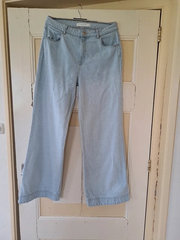 Nukus Abbey denim strass maat L, Zo goed als nieuw, W30 - W32 (confectie 38/40), NUKUS., Verzenden