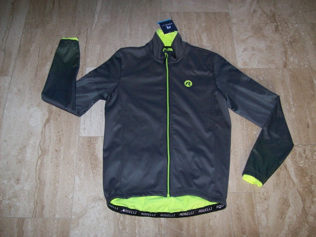 Rogelli Winterjack Wire Grijs/Fluor-Geel maat M, Nieuw, Rogelli Sportswear, Ophalen of Verzenden, Bovenkleding
