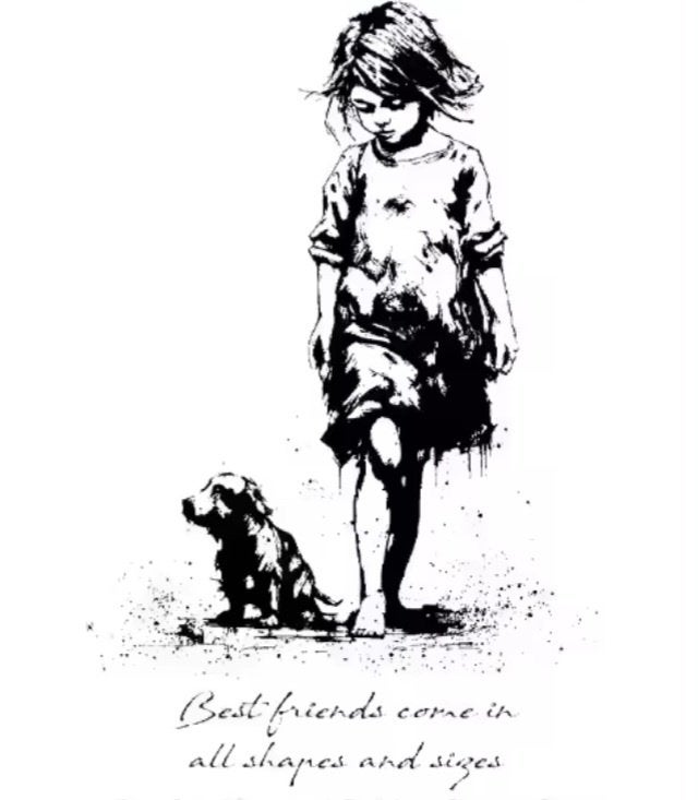 st. ANDY SKINNER stempel 'Best friends come in all shapes, Verzenden, Nieuw, Clearstamp