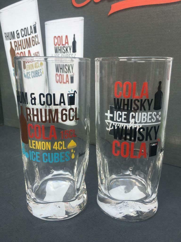 Partij Durobor Whisky Cola Rum Cola Glas Glazen 0,27L, Ophalen, Nieuw, Overige typen