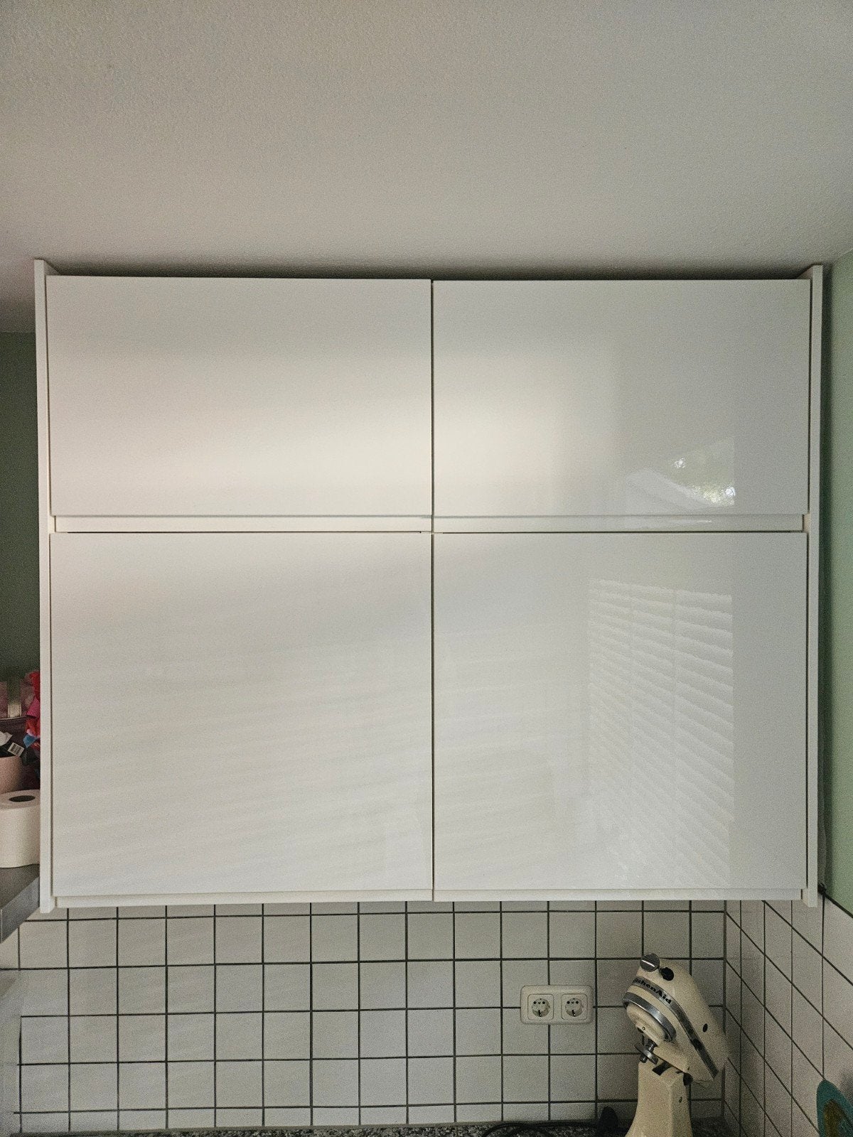 Witte keukenkastjes met planken, Huis en Inrichting, Keuken | Keukenelementen, Ophalen, 100 tot 150 cm, Zo goed als nieuw, 25 tot 50 cm