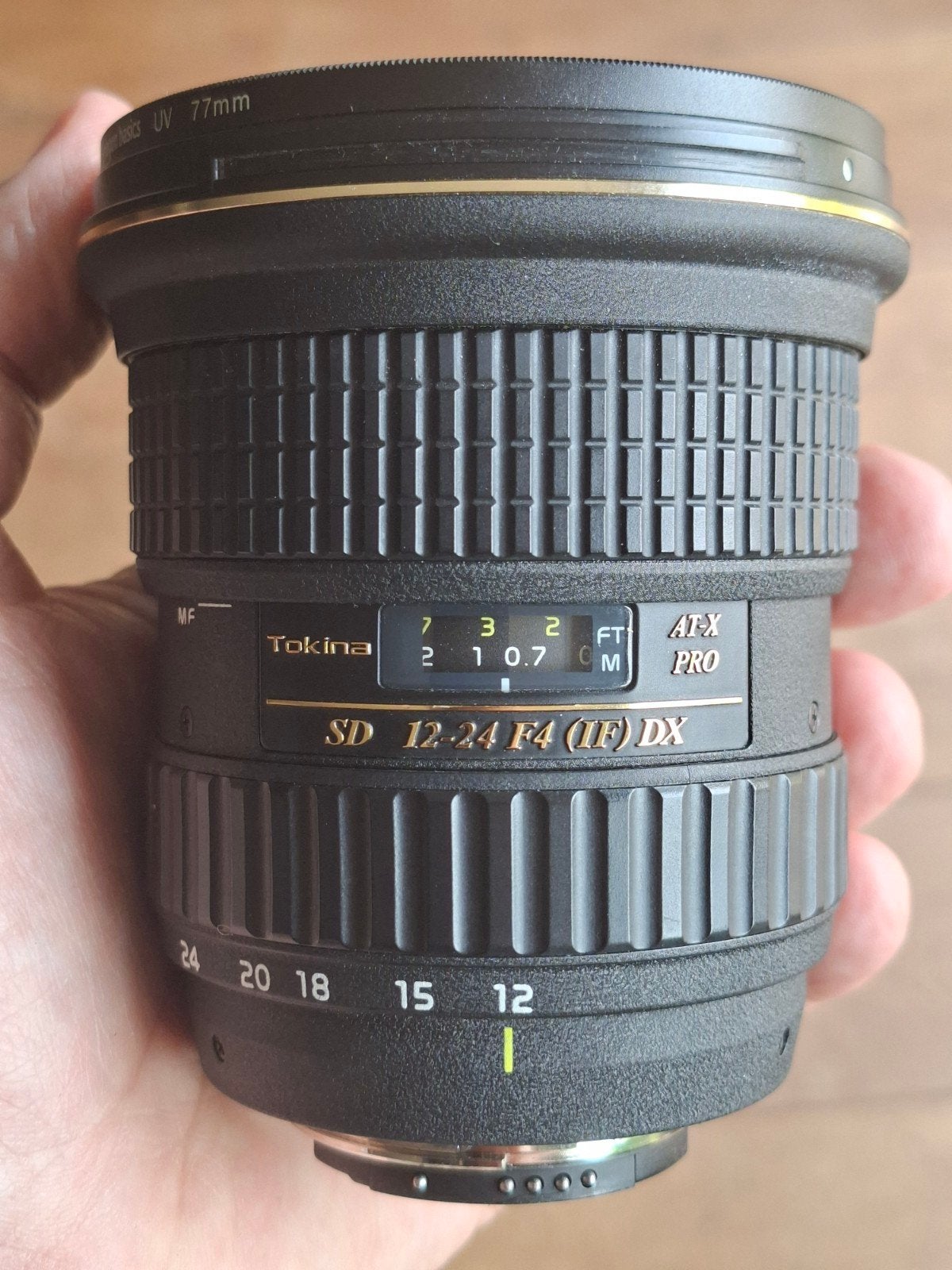 Tokina 12-24mm f/4 (IF) DX groothoeklens voor Nikon, Ophalen of Verzenden, Gebruikt, Groothoeklens, Zoom