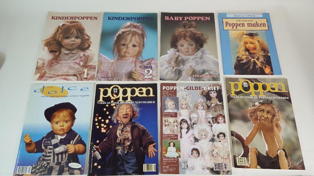 Knutselboeken Poppen Maken, vintage boeken, 5 stuks. 3A1
