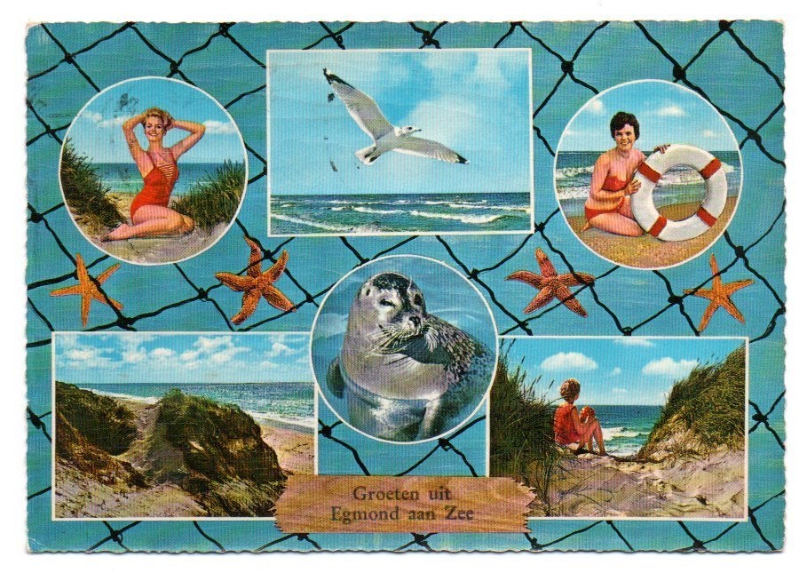 Groeten uit Egmond aan Zee, Ophalen of Verzenden, 1960 tot 1980, Gelopen, Noord-Holland