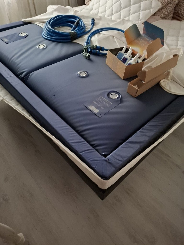 Softside Watermatras Dual Links 180/200 cm, Huis en Inrichting, Ophalen, Duo-systeem, Tweepersoons, Zo goed als nieuw