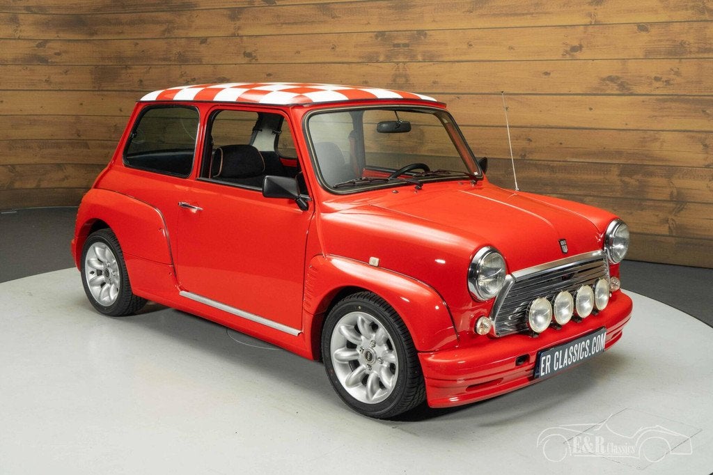 Mini 1000 Grand Prix Coupe | 1988, Auto's, Voorwielaandrijving, Stof, Zwart, 4 stoelen