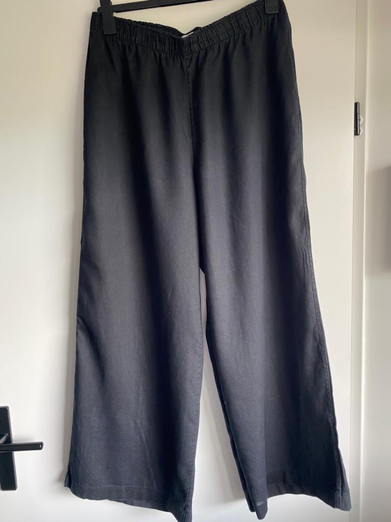 BROEK LINNEN  ZWART ARKET L, Maat 42/44 (L), Ophalen of Verzenden, Zo goed als nieuw, Lang