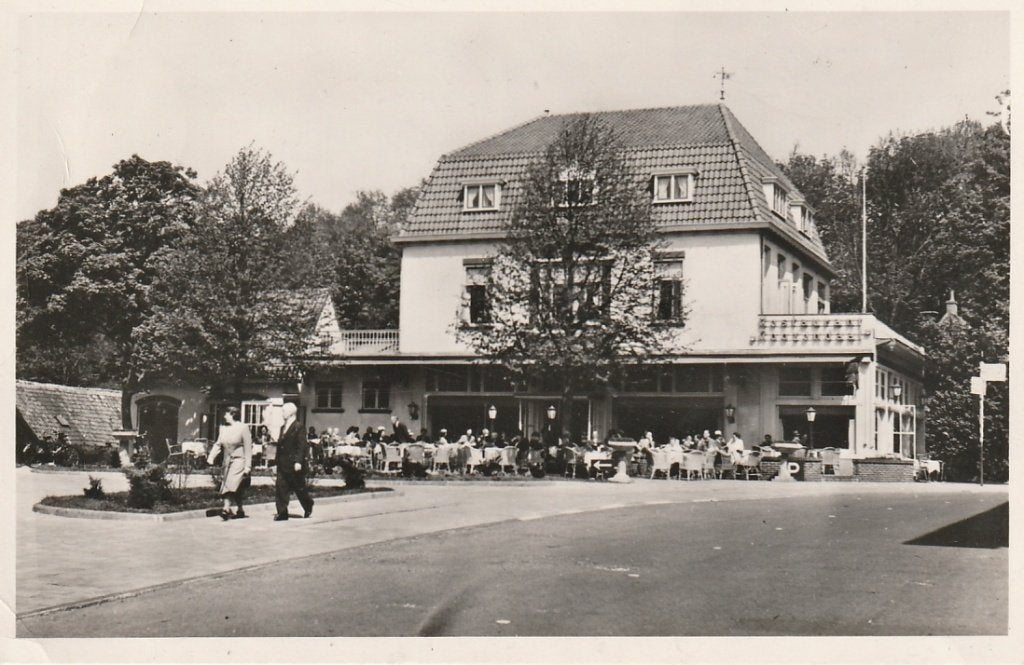 Overveen Hotel cafe Roozendaal nu Loetje, Ophalen of Verzenden, 1920 tot 1940, Gelopen, Noord-Holland