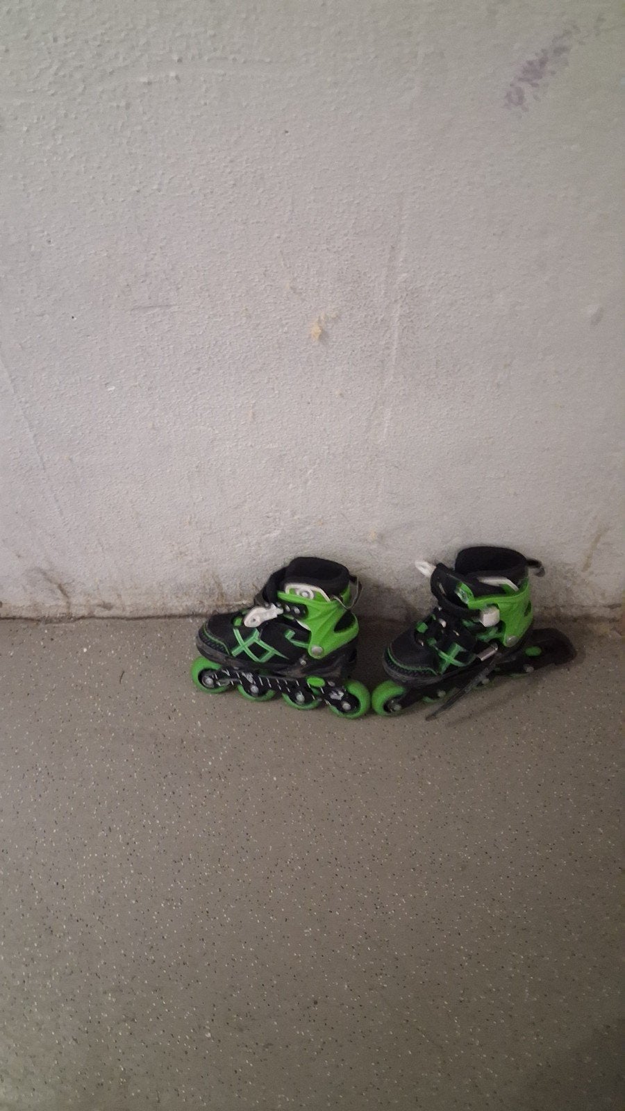 Inline skates OSA GA S: 31-34 - Zwart/Groen, Verstelbaar, Kinderen, Zo goed als nieuw, Inline skates 4 wielen