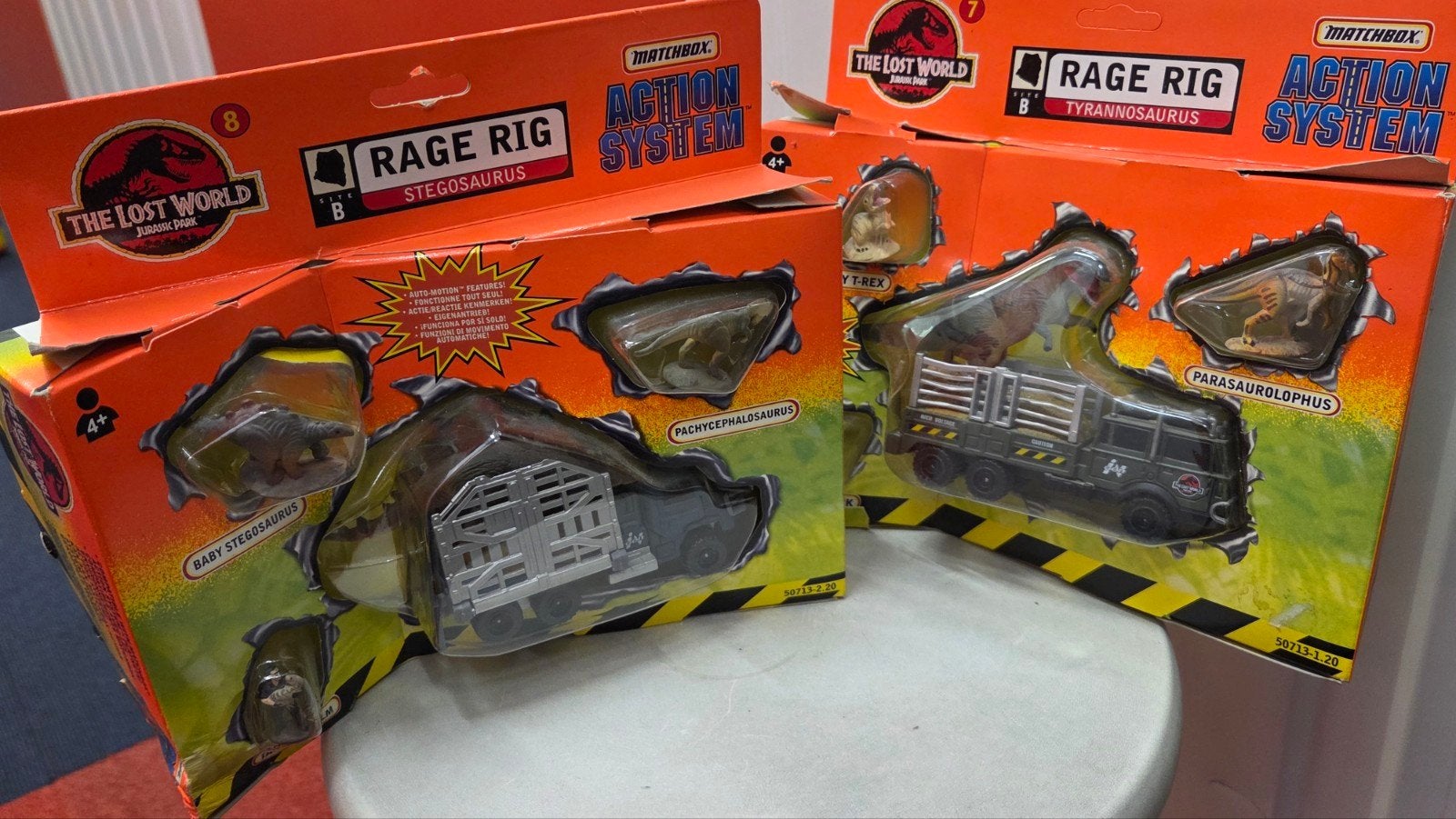 Matchbox Jurassic Park The Lost World Rage Rig Stegosaurus, Ophalen of Verzenden, Zo goed als nieuw, Auto