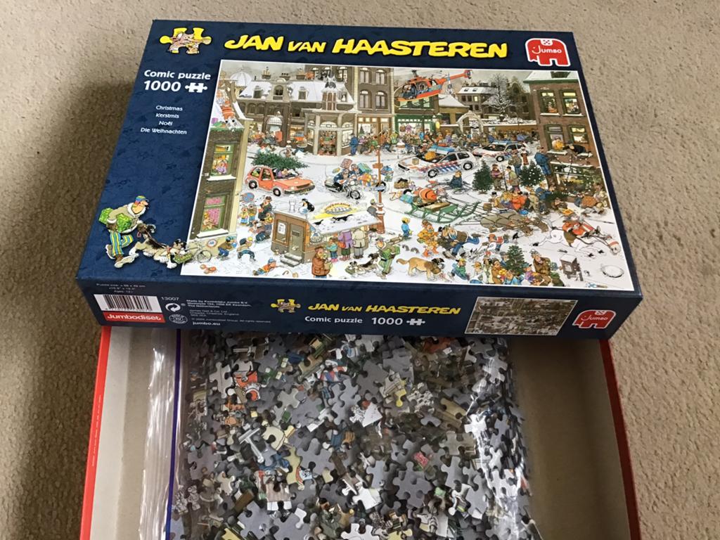 Jan van haasteren puzzel. Kerstmis., Ophalen, 500 t/m 1500 stukjes, Zo goed als nieuw