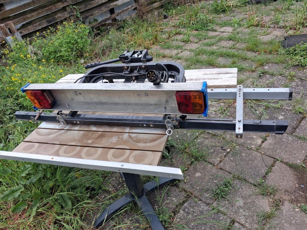 Fietsendrager voor trekhaak met verlichting, Auto-onderdelen, Trekhaken, Ophalen of Verzenden, Gebruikt
