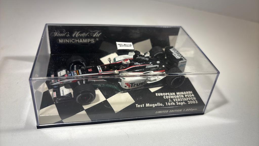 F1 minardi cosworth ps04 j. Verstappen 2003 minichamps 1.43, Auto, Ophalen of Verzenden, MiniChamps, A