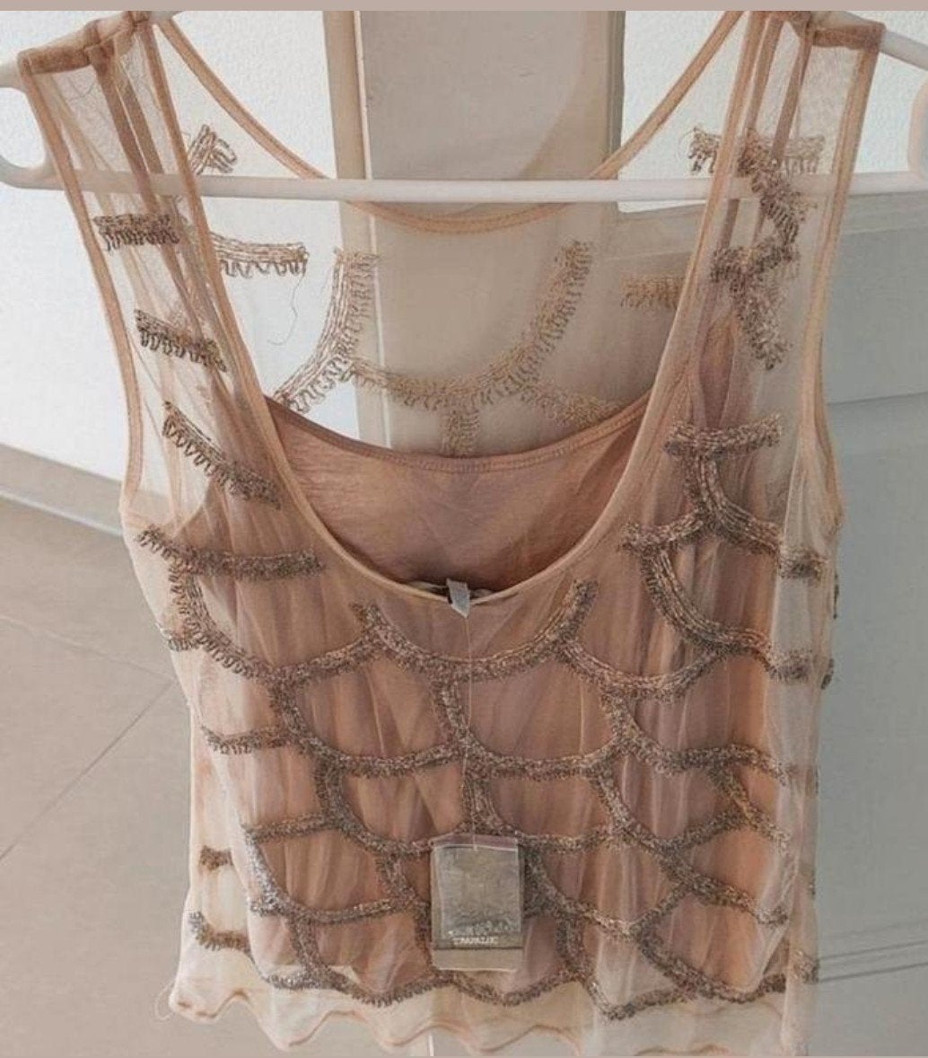 Nieuwe zalmkleurige top/blouse met voering maat M van Zara, Zara, Ophalen of Verzenden, Nieuw, Maat 38/40 (M)