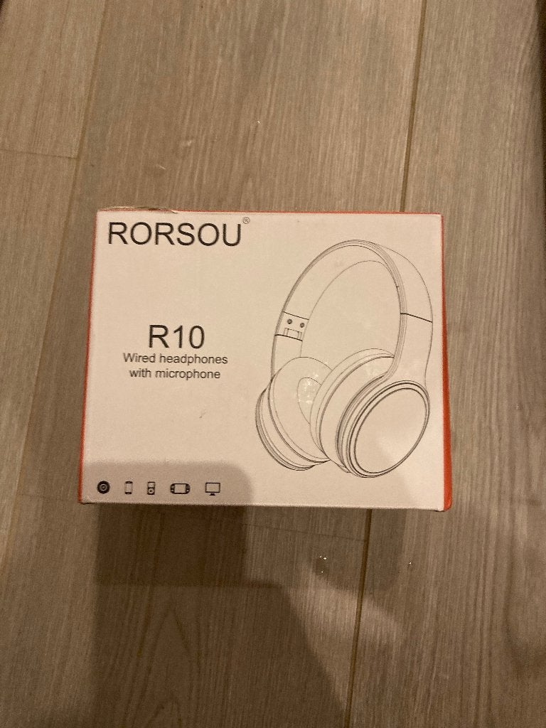 Nieuwe Rorsou R10 On-Ear Headphones with Microphone, Computers en Software, Headsets, Nieuw, On-ear, Ophalen of Verzenden, Rorsou