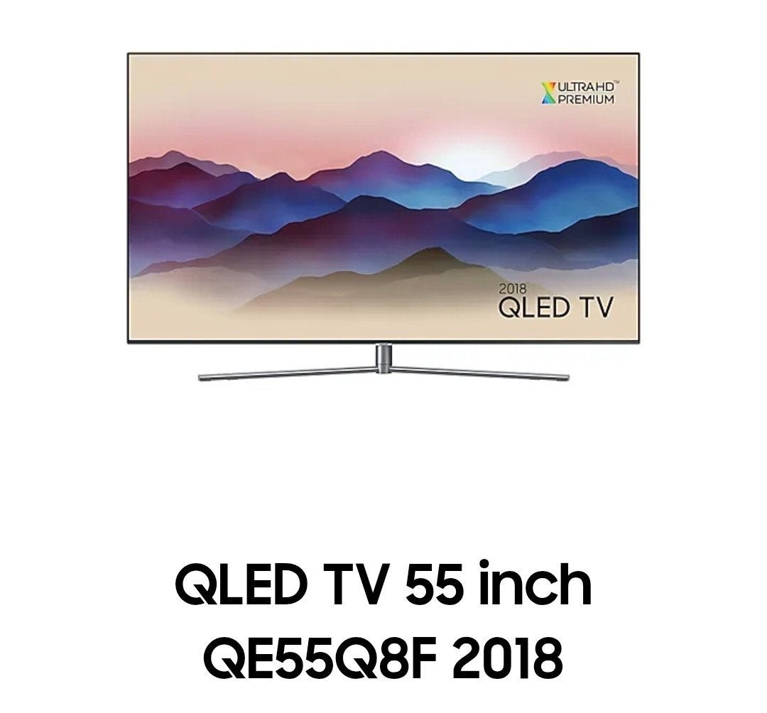 Samsung QLED TV 55 inch QE55Q8F 2018 met voet en muurbeugel, Ophalen, QLED, Zo goed als nieuw, Samsung