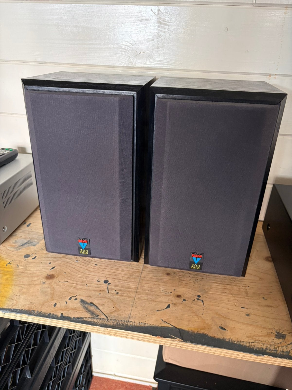 B&W V201 Boekenplank Luidsprekers - Goede Staat, Ophalen of Verzenden, Gebruikt, Minder dan 60 watt, Overige merken