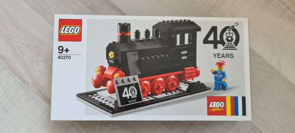 LEGO 40370 stoomlocomotief – 40 jaar LEGO Treinen, Lego, Ophalen of Verzenden, Zo goed als nieuw, Compleet