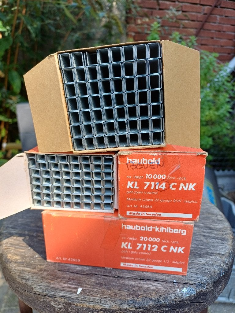 Nieten haubold en staples, Ophalen of Verzenden, Nieuw, Tacker/nietmachine, Overige merken