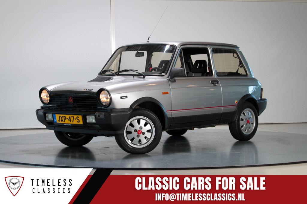 1984 Lancia Autobianchi A112 Abarth 5-bak, Auto's, Oldtimers, Voorwielaandrijving, Zwart, 4 stoelen, Leder en Stof