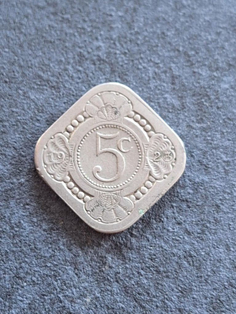 munt Nederland 5 cent 1923, Ophalen of Verzenden, Koningin Wilhelmina, 5 cent, Losse munt