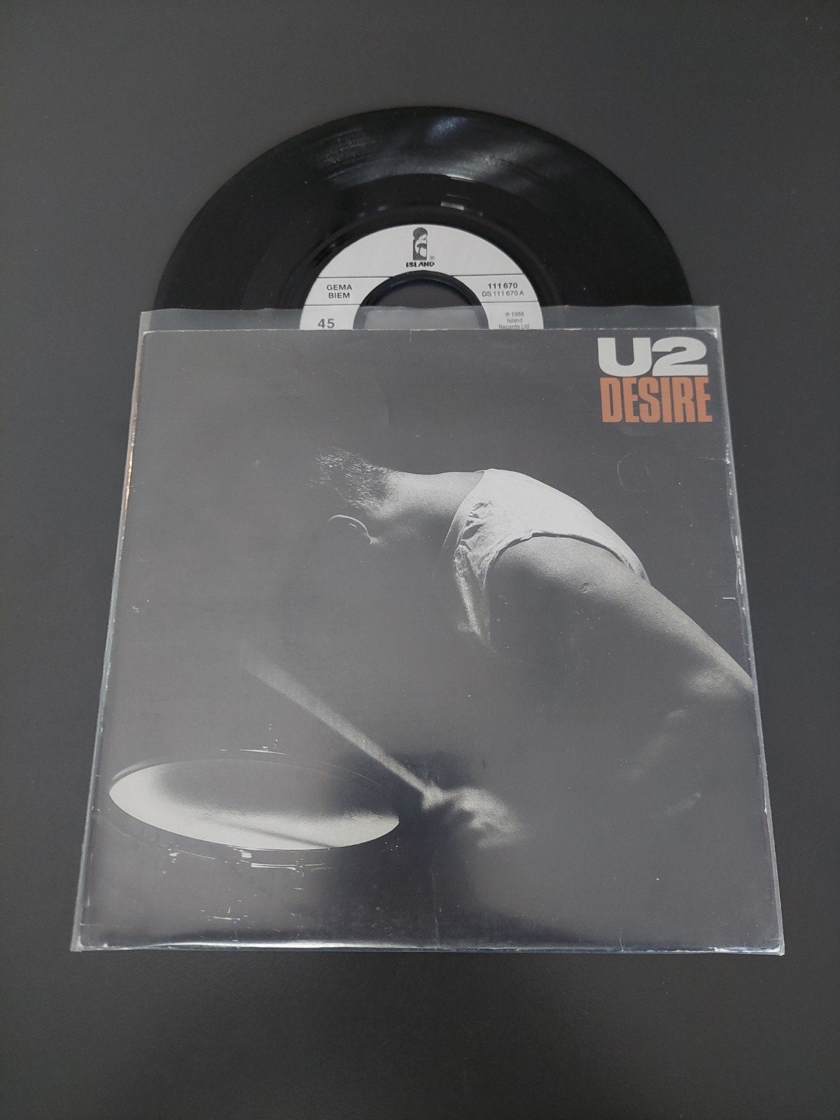 U2 desire, Ophalen of Verzenden, Gebruikt, 7 inch