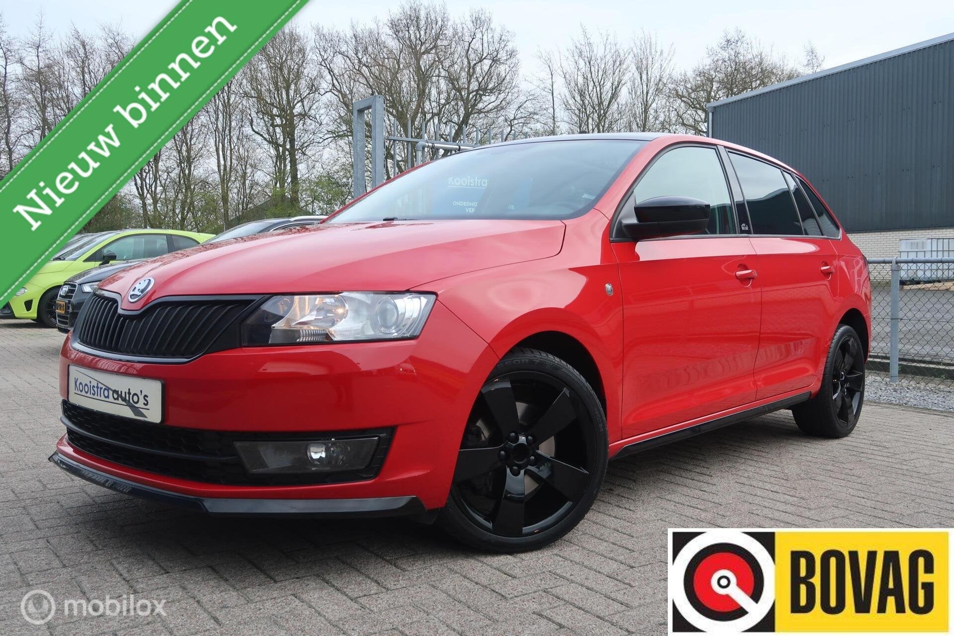 Skoda Rapid 1.4 TSI Monte Carlo AUTOMAAT, PANODAK, XENON, Stof, Gebruikt, 4 cilinders, 122 pk