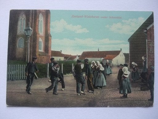 P322 Zeeland Walcheren - kinderen klederdracht, Verzenden, Voor 1920, Ongelopen, Zeeland