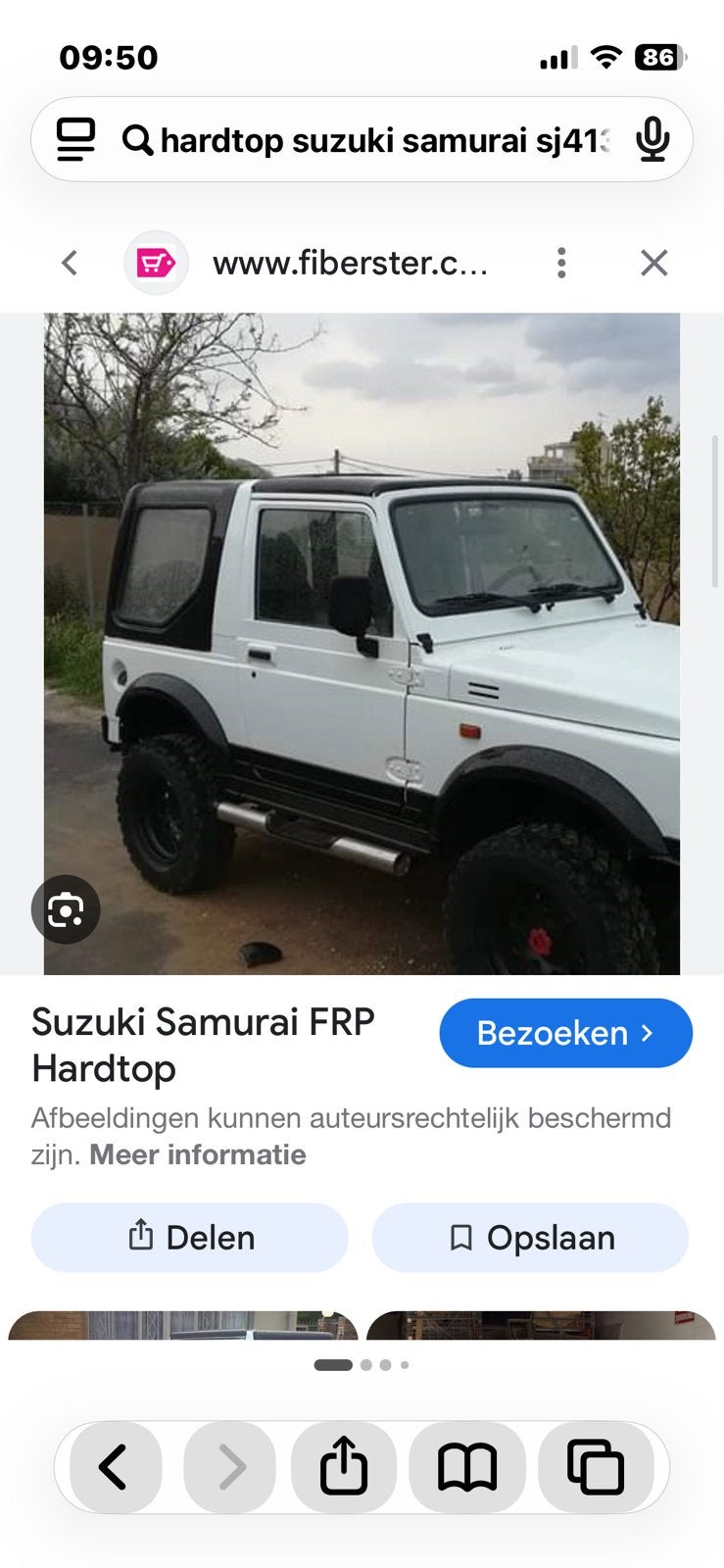 Gezocht Suzuki Samurai s413 swb hard top, Voor, Nieuw, Ophalen of Verzenden, Spatbord