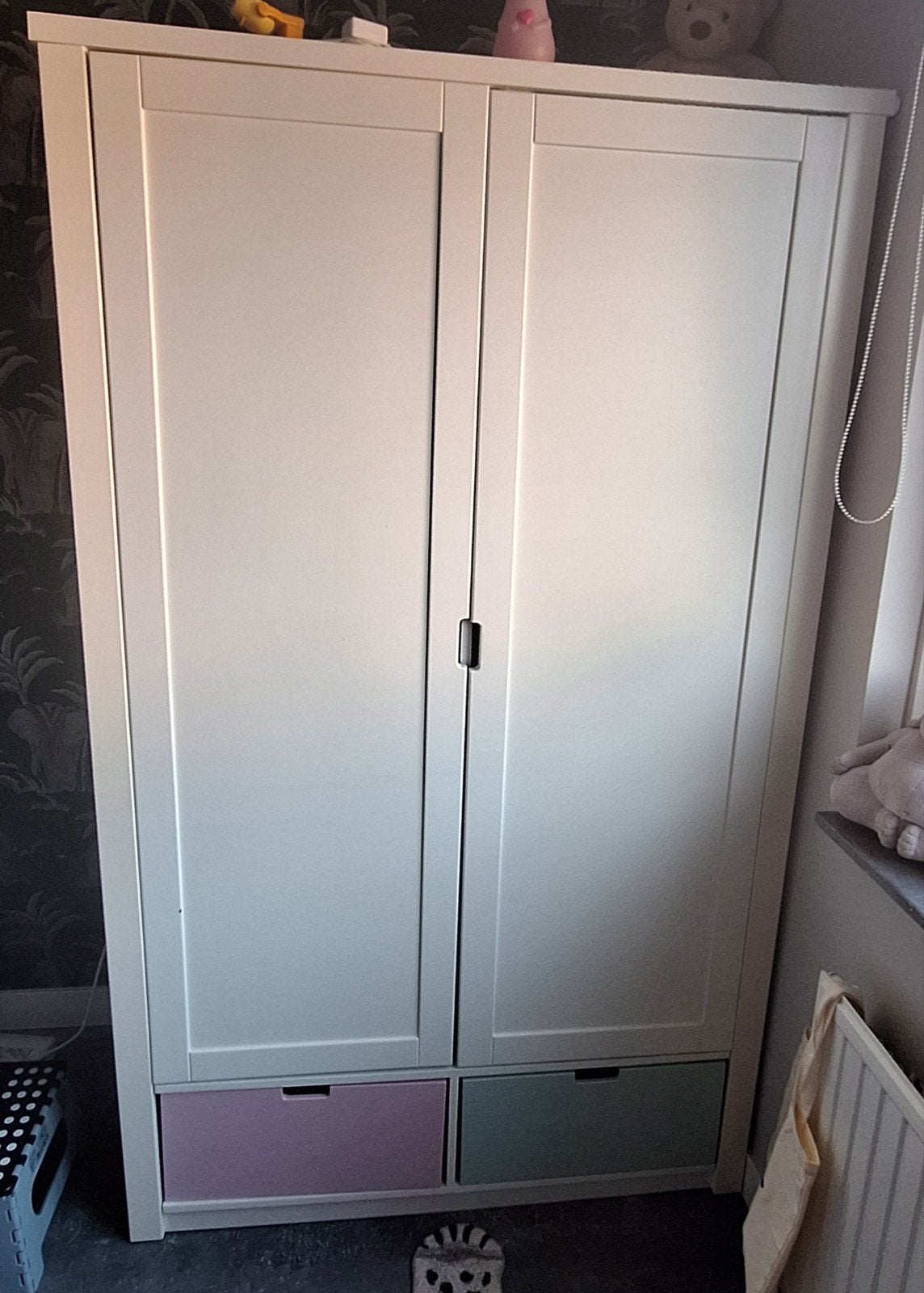 Kledingkast, Huis en Inrichting, Kasten | Kledingkasten, Ophalen, Gebruikt, 100 tot 150 cm, 150 tot 200 cm