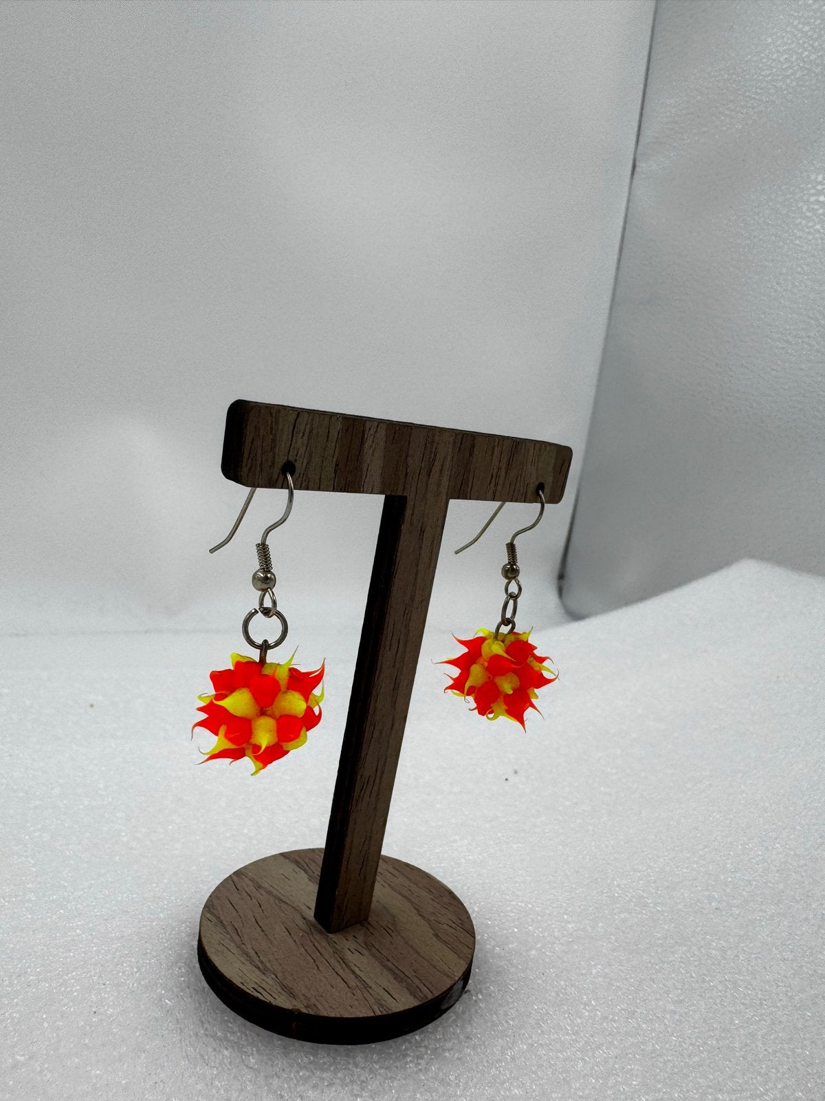 Opvallende Gele en Rode Oorbellen - Uniek Design, Sieraden, Tassen en Uiterlijk, Oorbellen, Overige materialen, Hangers, Geel