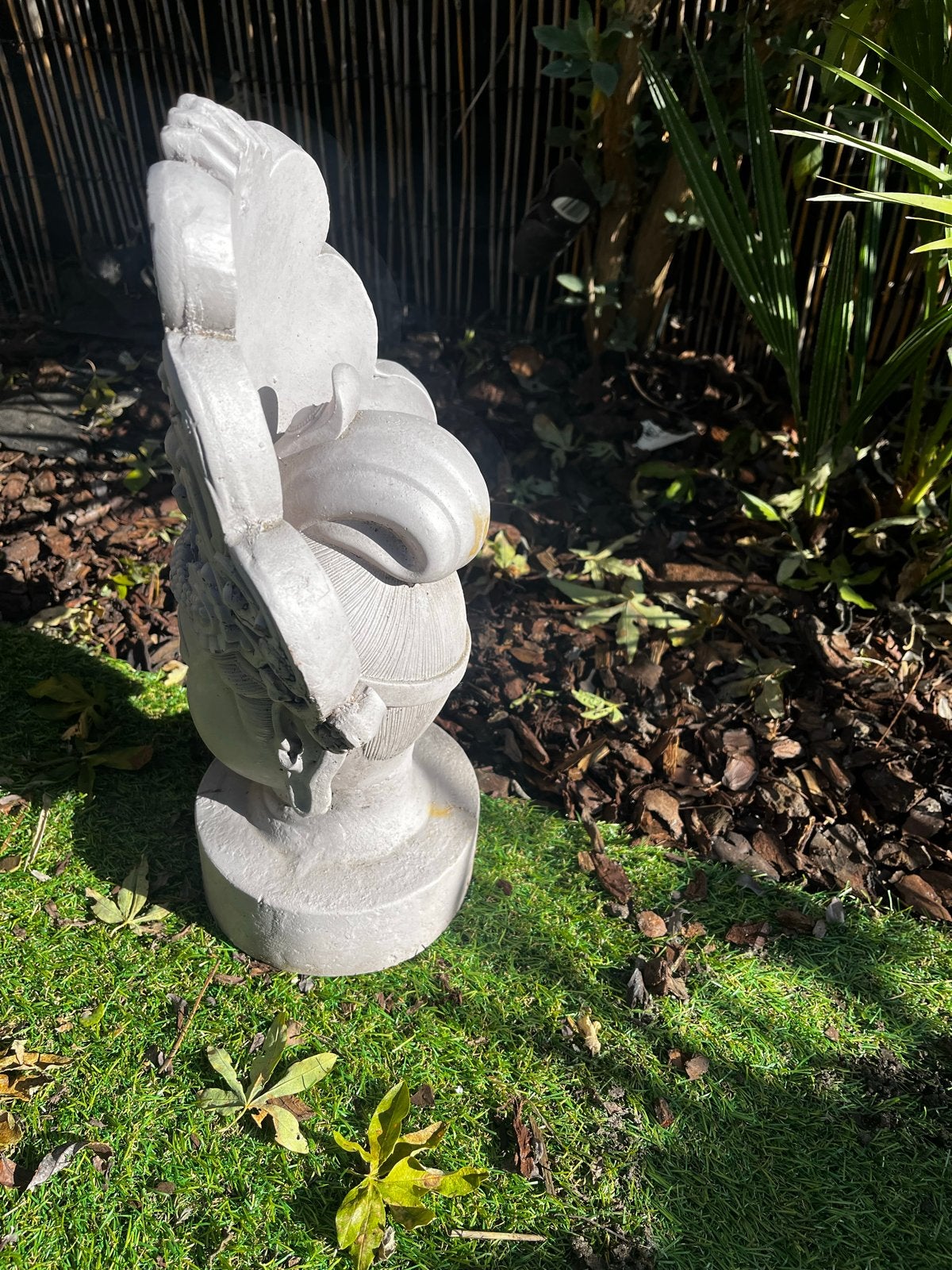 Boeddha Hoofd Beeld - Steen/Keramiek, Ophalen, Met reliëf, Gebruikt, Steen/keramiek