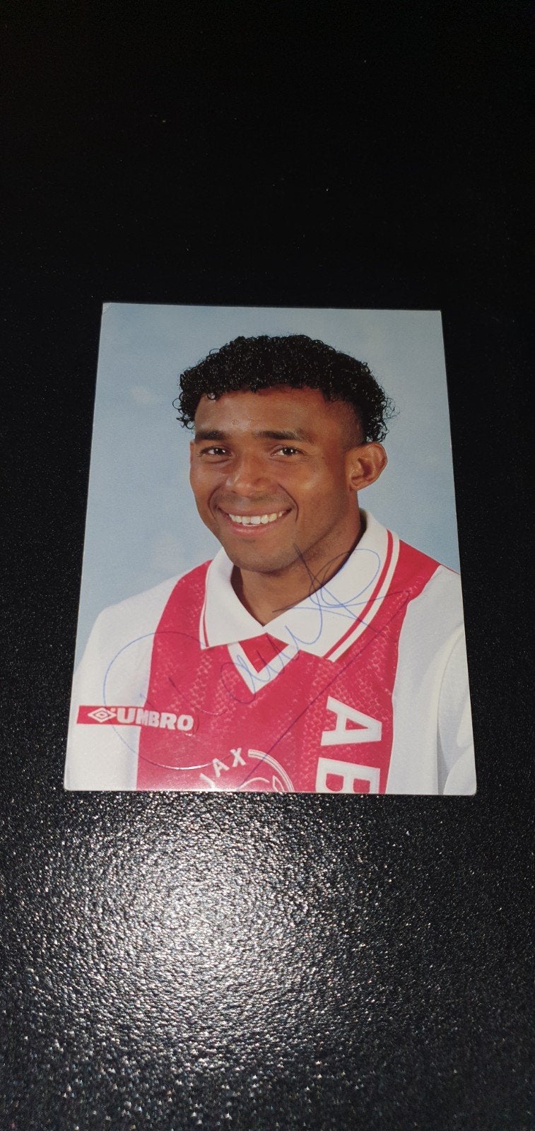 Spelerskaart Wamberto Ajax met originele handtekening., Verzamelen, Verzenden, Nieuw, Ajax, Spelerskaart