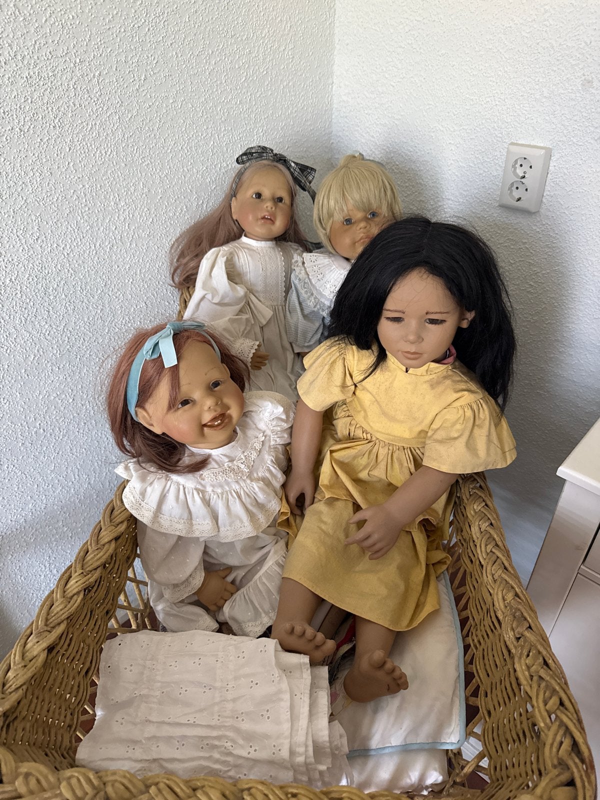 Diverse poppen master piece en kinderwagen, Ophalen of Verzenden, Gebruikt, Overige typen