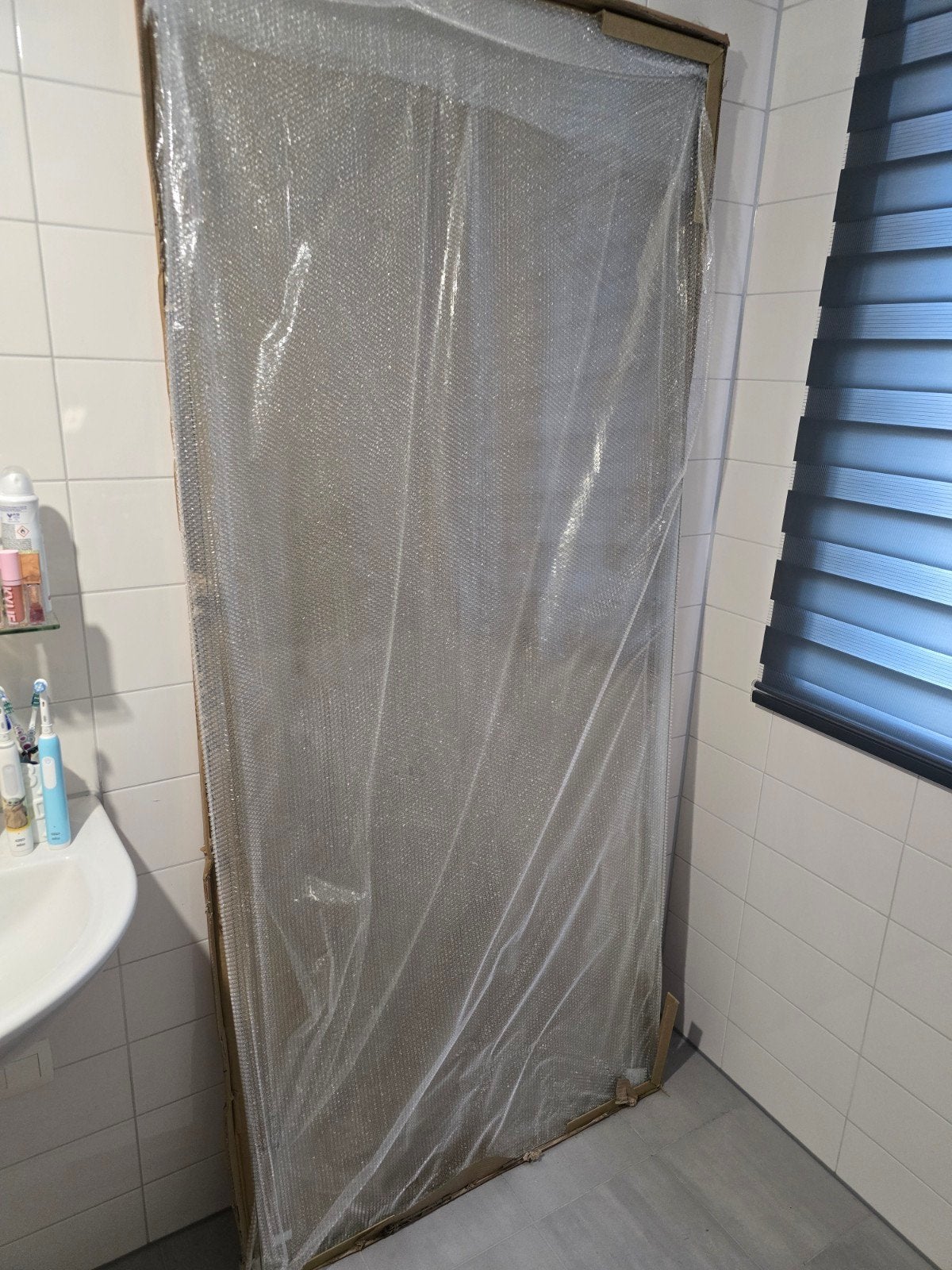 Douchedeur BWS Portos Profielloos Mat Zwart 90x200 cm, Doe-het-zelf en Verbouw, Sanitair, Ophalen, Nieuw, Glas, Douche