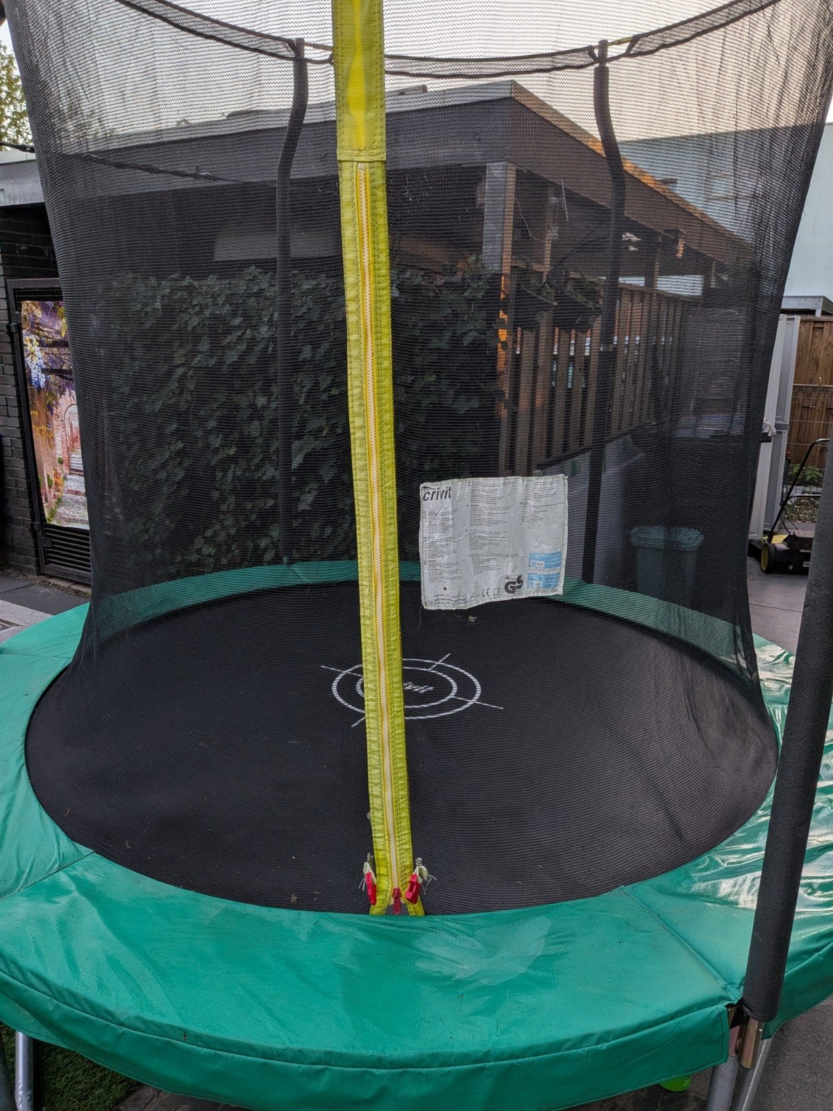 CRIVIT Trampoline met veiligheidsnet Ø200 cm, Kinderen en Baby's, Speelgoed | Buiten | Trampolines, Ophalen, Gebruikt