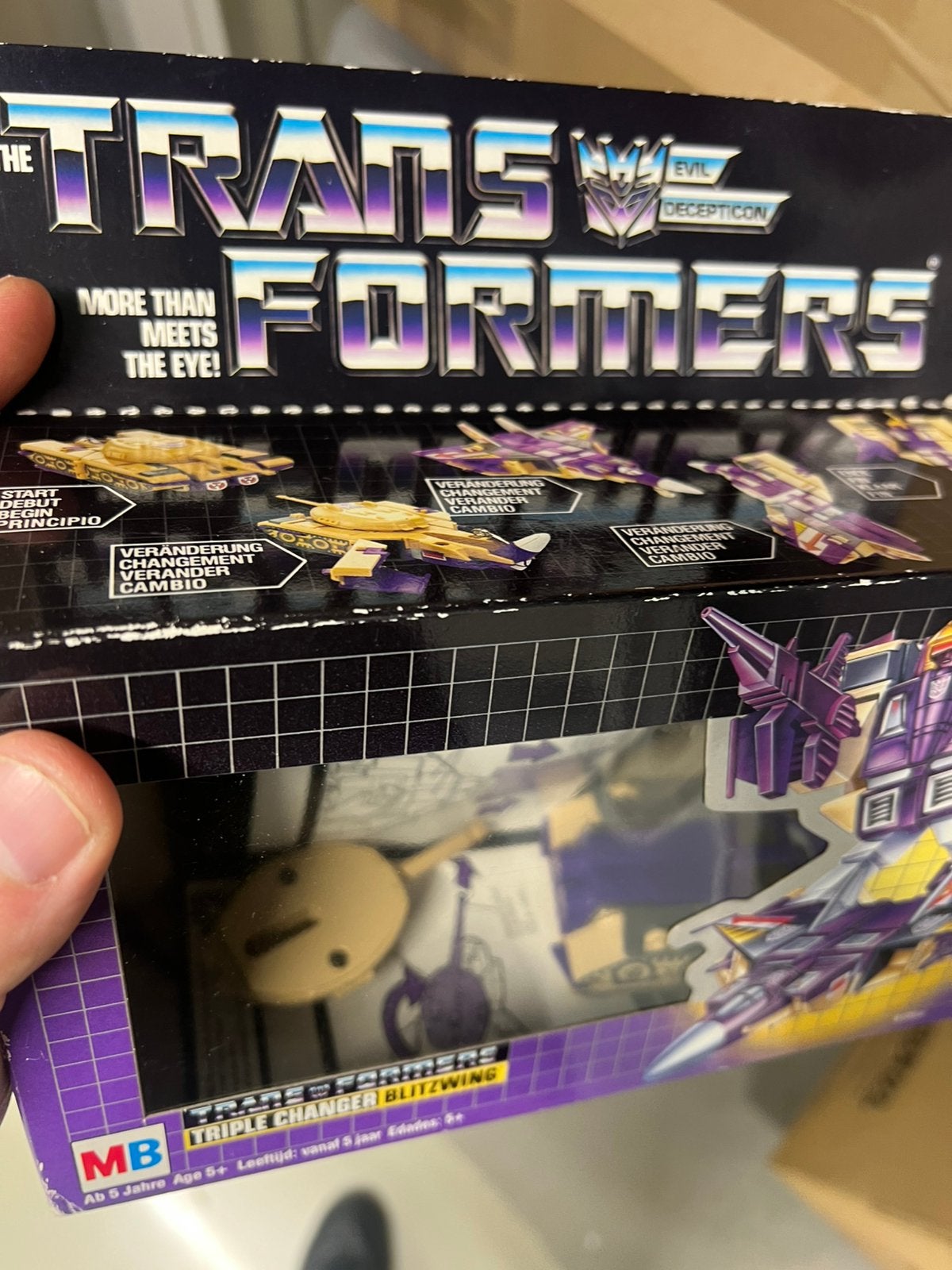 Transformers G1 boxed Blitzwing, Verzamelen, G1, Ophalen of Verzenden, Zo goed als nieuw, Decepticons