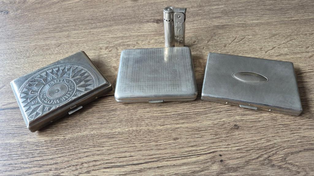 Vintage Aansteker en Sigarettendoosjes., Ophalen of Verzenden, Gebruikt, Overige typen