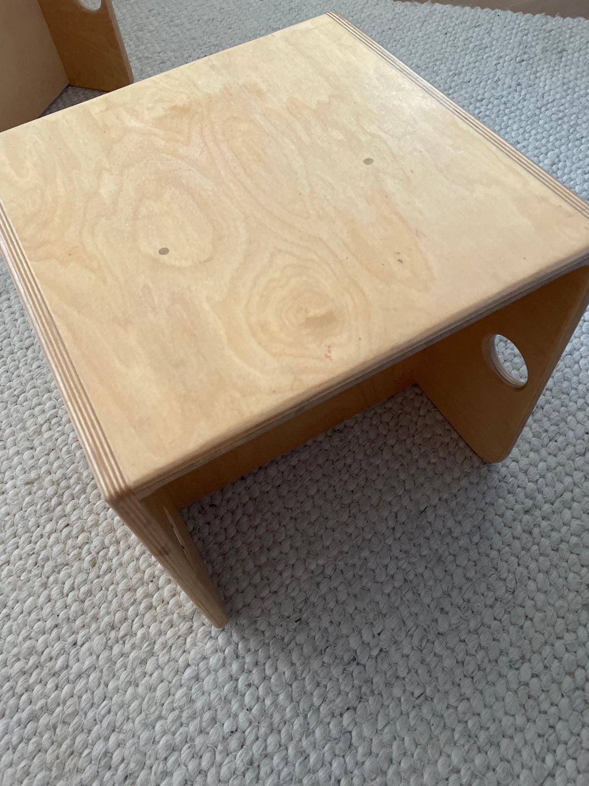 Kubusstoel / houten tafel Van Dijk Toys, Ophalen, Gebruikt, Stoel