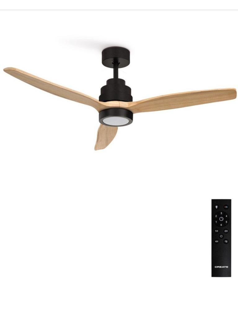 Stille plafondventilator met lamp en afstandsbediening, Witgoed en Apparatuur, Ventilatoren, Ophalen, Ventilator met afstandsbediening