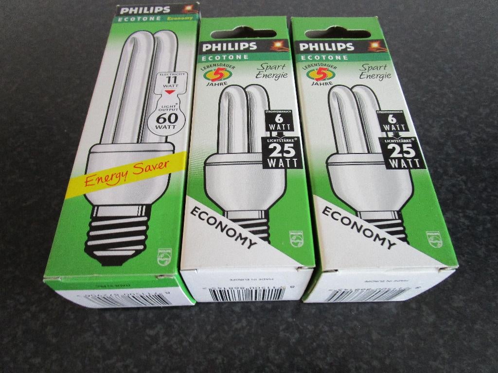 Lampen, 30 tot 60 watt, Soft of Flame, Lang, Nieuw