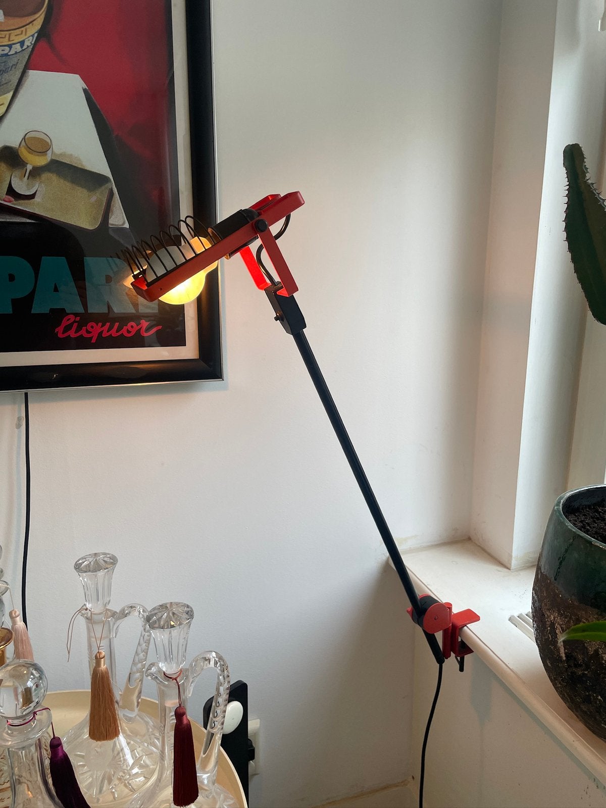 Artemide Sintesi, Huis en Inrichting, Lampen | Tafellampen, Zo goed als nieuw, Metaal, Ophalen of Verzenden