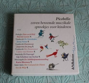 7 cd box Picobello 7 beroemde muzikale sprookjes v kinderen, Ophalen of Verzenden, Zo goed als nieuw, Muziek