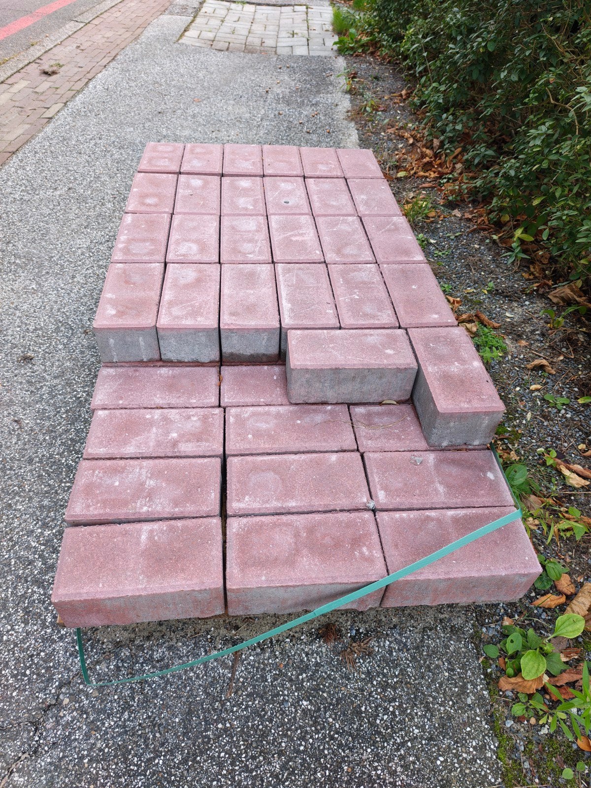 BETONKLINKER ROOD MET DEKLAAG 21X105X8 CM, Tuin en Terras, Ophalen, Nieuw, Beton, Klinkers