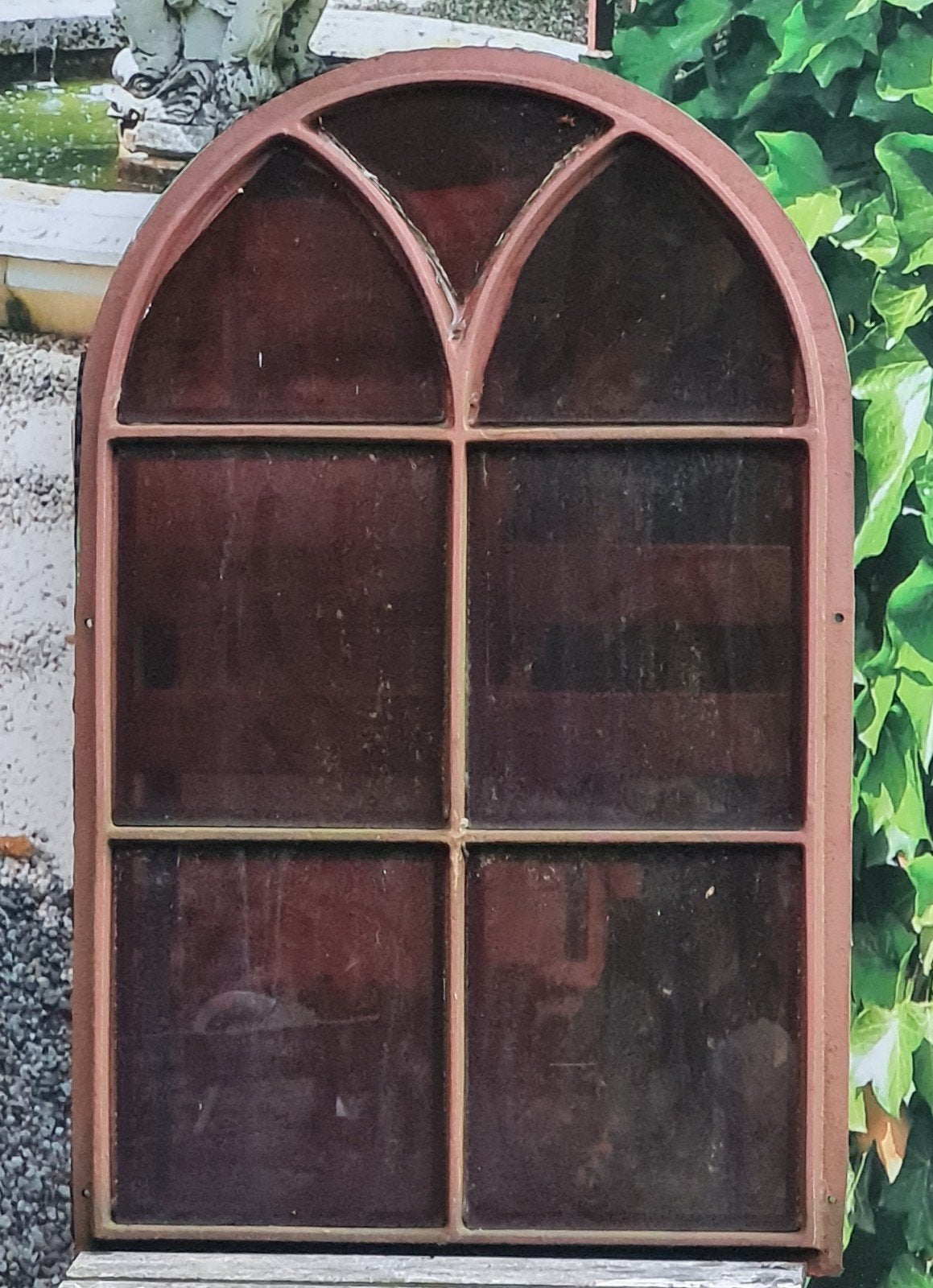 Landelijk antiek stalraam met glas, Antiek en Kunst, Ophalen