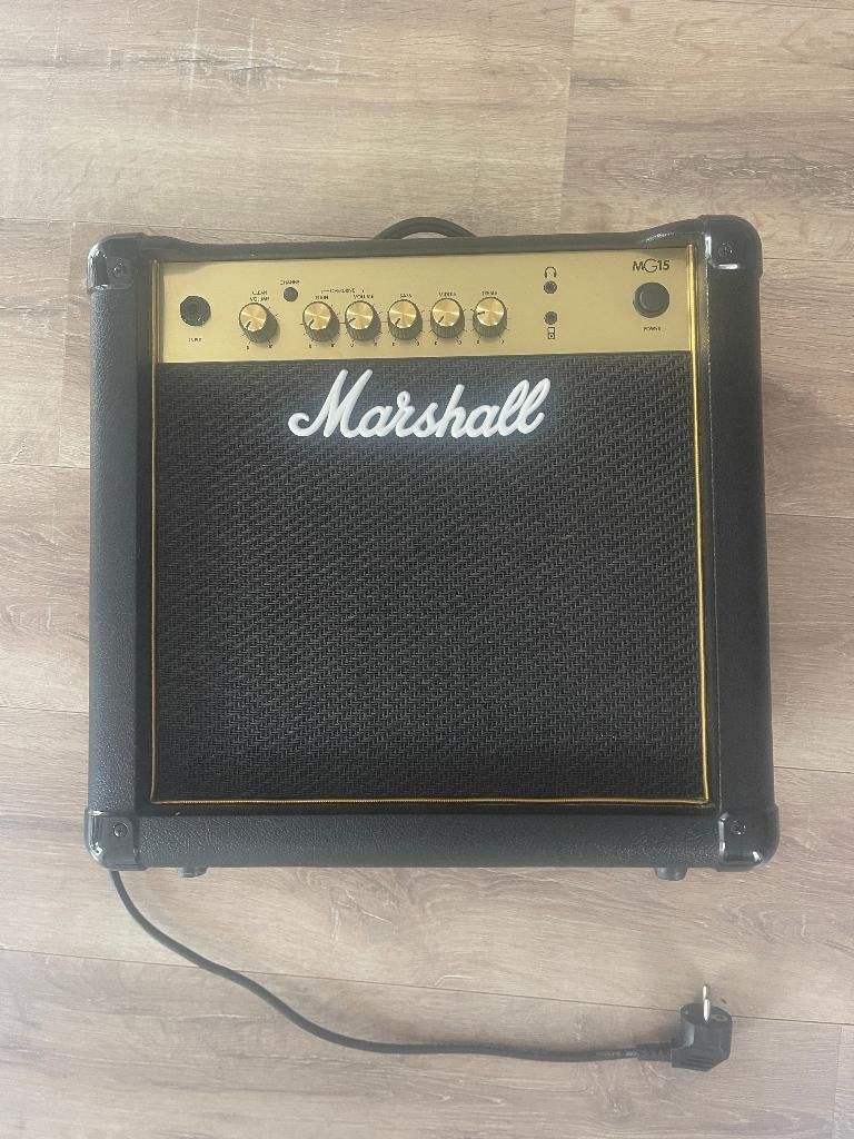 Marshall MG15CF versterker+kabel – als nieuw (1x gebruikt!), Ophalen, Zo goed als nieuw, Gitaar, Minder dan 50 watt
