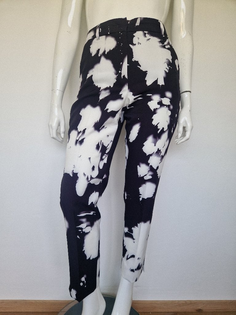Claudia Sträter pantalon. Maat 40,Zwart/wit., Maat 38/40 (M), Nijmegen, Zwart, Verhip-vintage.nl