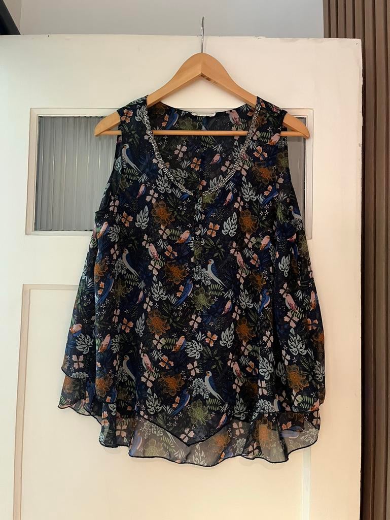 Paprika top maat 46, Kleding | Dames, Ophalen of Verzenden, Zo goed als nieuw, Maat 46/48 (XL) of groter, Korte mouw