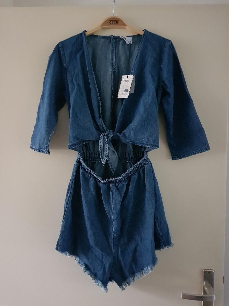 Spijkerbroek + blouse dames -- maat XS -- Asos Tall (nieuw!), Blauw, Nieuw, Ophalen of Verzenden, Asos Tall