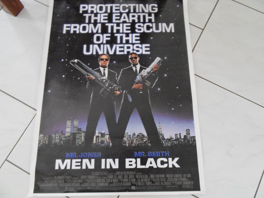 Poster MEN IN BLACK 64 x 89 cm., Ophalen of Verzenden, Gebruikt, A1 t/m A3, Film en Tv